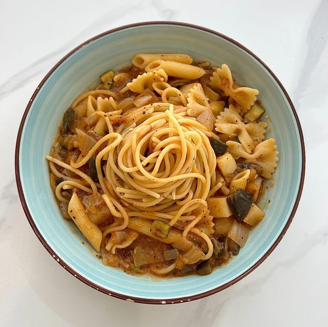 Ratatouille Pasta.